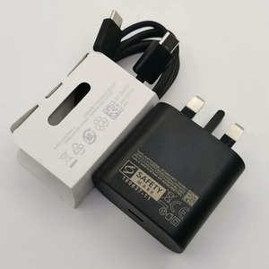 Prise de <span class=keywords><strong>chargeur</strong></span> rapide de téléphone britannique 25W avec câble USB C de 3 pieds Compatible avec Smartphone pour <span class=keywords><strong>Samsung</strong></span> <span class=keywords><strong>Galaxy</strong></span> S23 S24 Plus Ultra FE <span class=keywords><strong>A33</strong></span> A52 - Product Image 1