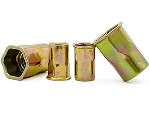 M3 M4 M5 M6 Trung Quốc Nhà Sản Xuất Kẽm Mạ Thép Đầu Nhỏ Bên Trong Bên Ngoài Cơ Thể Lục Giác Đinh Tán Hạt - Product Image 4