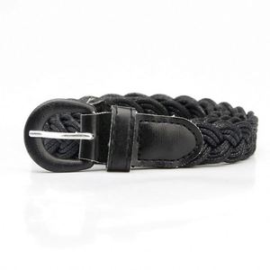 Retro Style Wax Rope Braided Belt PU Iron Buckle Leather Wide Fashion Belts Shirt Dress Decorative Women Fashion Belt - Product Image 2