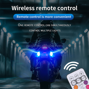 Nouvelle télécommande <span class=keywords><strong>sans</strong></span> <span class=keywords><strong>fil</strong></span> Flash LED lumière stroboscopique pour voiture Auto moto vélo Drone Scooter Anti-collision voyant d'avertissement - Product Image 3