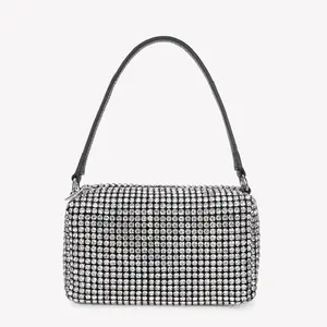 جودة عالية اليدوية حجر الراين المرأة حقائب Crossbody حقيبة حزب مساء حجر الراين ماسك من الكريستال أكياس Crossbody حقيبة