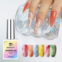 Vernis à ongles gel UV LED transparent pour motifs floraux, marbrés, aquarelle et encre, 15ml, flacon écologique pour créateurs