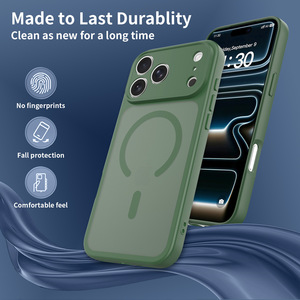 Coque de téléphone magnétique en TPU souple mat, protection intégrale antichoc semi-transparente pour iPhone 17 16 Series - Product Image 4