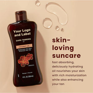 Meilleur produit Offre Spéciale, huile hydratante de soin solaire de bronzage foncé de marque privée, paquet de deux de 8 onces - Product Image 2