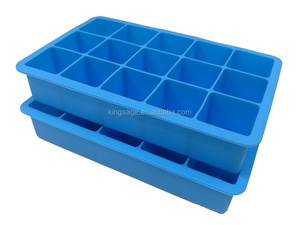 Hot bán 15 khoang Silicone Ice Cube Maker, 2 Gói BPA miễn phí, 1 inch Cubes - Product Image 3