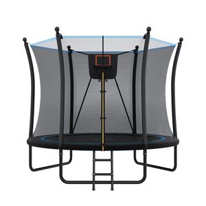 <span class=keywords><strong>Trampoline</strong></span> de <span class=keywords><strong>8</strong></span> pieds avec <span class=keywords><strong>filet</strong></span> de sécurité et échelle, <span class=keywords><strong>trampoline</strong></span> d'extérieur pour enfants et tout-petits, livraison gratuite depuis l'étranger - Product Image 1