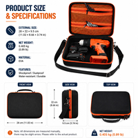 Estuche EVA Personalizado para Kit de Taladro Eléctrico, Estuche de Almacenamiento EVA Personalizado, Bolsa para Herramientas Mecánicas, Estuche de Almacenamiento EVA