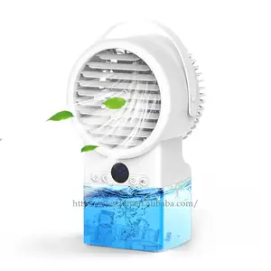 Mini ar condicionado portátil, ventilador de refrigeração de água estilo portátil 2021