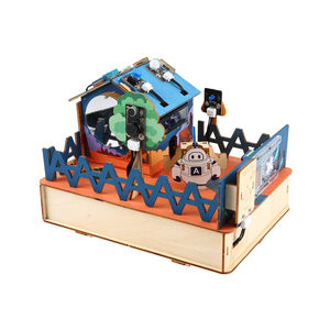 Robotlinking nhà thông minh Starter Kit Học Tập Bộ dụng cụ Lập Trình Với ESP32 Board hướng dẫn nhà gỗ IOT cho <span class=keywords><strong>Arduino</strong></span> với Root - Product Image 1