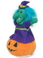 Amazing Circus Plush Toys Ghost Poupées de sorcière féroce Halloween Dancing Witch Pumpkin Stuffed Plushie