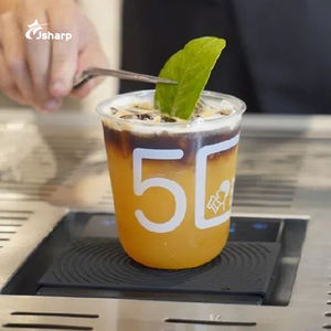 사용자 정의 일회용 PET 플라스틱 컵 90 구경 300ml 350ml 380ml 460ml 510ml 600ml 차가운 음료 뚜껑이있는 얼음 커피 보바 찻잔 - Product Image 3