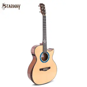 Brand New Top Mahogany Back Side North American Shadow Maple Wood 41 Inch Beginner Acoustic Guitar