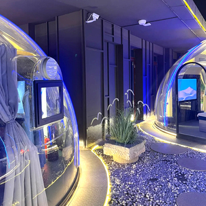 Tende da esposizione in alluminio Full House chiaro alloggio <span class=keywords><strong>resort</strong></span> <span class=keywords><strong>glamping</strong></span> vedere attraverso la casa a cupola - Product Image 4