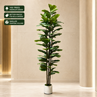 Ficus en plastique détachable de 1,20 m à 1,80 m, tailles plus petites, emballage économique, frais de livraison réduits, réductions sur les commandes, plantes artificielles, arbres, plantes artificielles