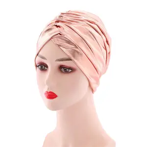 HS-171 Bán Buôn New Hot Bán Phụ Nữ Spandex Head Bọc Màu Tinh Khiết Thời Trang Hijab Nắp Ca-pô Cap Hồi Giáo Phi Hat Turban Cho Phụ Nữ