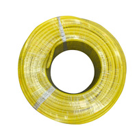 Fil électrique jaune en cuivre pur, isolé PVC, norme nationale, pour raccordement RV/électronique, monoconducteur multibrins 300/500V