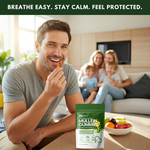 بيوفليكس 60 حبة على شكل دببة، مكمل غذائي من مستخلص أوراق الموليين، خالٍ من السكر، حلوى الموليين لتنظيف الرئة ودعم المناعة - Product Image 6