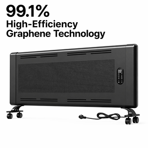 <span class=keywords><strong>Radiateur</strong></span> Électrique Métallique en Cristal de Carbone, Design Mince, Chauffage Rapide, Faible Consommation, Compatible Maison Intelligente, Autonome, Contrôlé par Application - Product Image 4