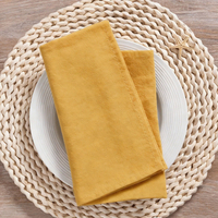 Serviettes en coton pur doux de haute qualité WML003, couleur unie, serviettes de thé de luxe, serviettes de cuisine réutilisables pour usage en restaurant