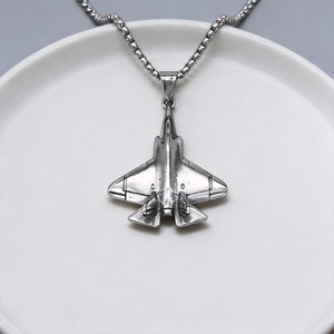 Nuevo Estilo, Nueva Personalidad, <span class=keywords><strong>Collar</strong></span> con Colgante <span class=keywords><strong>de</strong></span> Avión Punk Creativo, <span class=keywords><strong>Collar</strong></span> <span class=keywords><strong>de</strong></span> Acero Inoxidable para Hombre, Recuerdo <span class=keywords><strong>de</strong></span> Aviación, Venta al por Mayor - Product Image 4