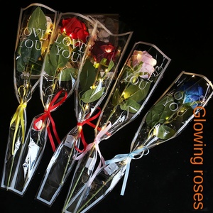 520ดอกกุหลาบเรืองแสงจำลองทำด้วยมือสำหรับแผงลอยตลาดกลางคืนของแฟน - Product Image 4