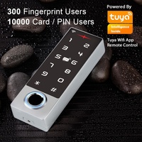 Sistema de Control de Acceso Inteligente con Huella Dactilar Biométrica, Teclado Metálico Retroiluminado, WiFi Tuya, IP68 Impermeable, Reinicio de Logotipo, Pantalla Táctil