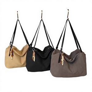 Nouveau sac en toile vintage pour femme, fermeture éclair, résistant à la saleté, résistant à l'usure, grande capacité, bandoulière unique pour les voyages et le shopping - Product Image 1