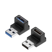 Usine USB 3.0 90 degrés adaptateur USB Angle droit USB mâle à femelle Extender ordinateur portable SSD adaptateur d'extension de disque dur
