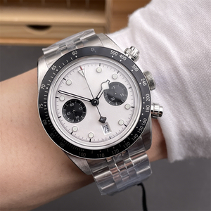 <span class=keywords><strong>Orologio</strong></span> Cronografo Meccanico da Uomo con Quadrante Bianco, Movimento Cronografo 7750 e Cassa in Acciaio Inossidabile - Product Image 2