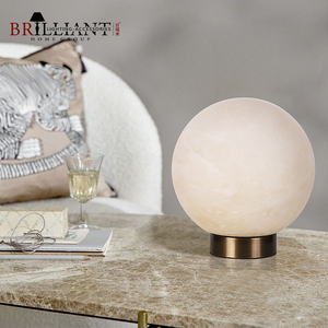 Tốt Nhất Bán Chiếu Sáng Trong Nhà Phòng Khách Phòng Ngủ Trang Trí Hoàng Hôn Sương Mù Cổ Điển Thạch Anh Tròn Ngọc Cạnh Giường Ngủ Đèn Bàn - Product Image 1
