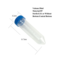 Offre Spéciale Jetable En Plastique Polypropylène 50ml Tube de Centrifugeuse conique