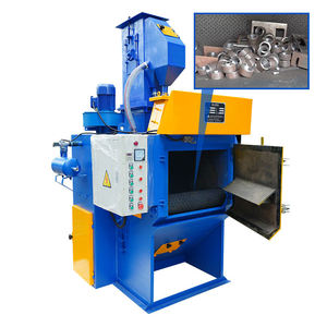 Cabine de sablage à bande tournante automatique pour le nettoyage de petites pièces métalliques - Product Image 1