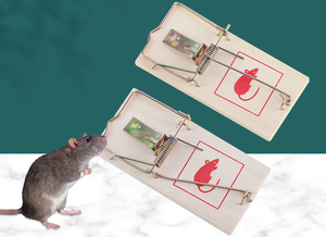 Đồ Dùng Làm Vườn Trong Nhà Bẫy Chuột Chụp Nhanh Kiểm Soát Côn Trùng Bẫy Chuột Và Chuột Bằng Gỗ Tái Sử Dụng - Product Image 6