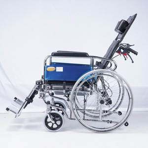 Fenghe Manual Wheelchair Steel High Back <b>Reclining</b> Foldable With Commode For Elderly And Disabled - Product Image 3