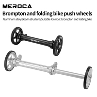 Tige télescopique en aluminium MEROCA, renforcée, à distance de montage réglable, roue facile à installer pour la modification de vélos pliants Brompton