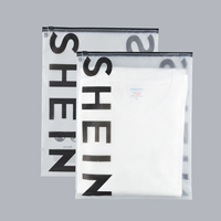 Sac d'Emballage en Plastique Zippé Personnalisé, Mat, Dépoli, Transparent, 100% Biodégradable, pour Vêtements avec Impression de Logo