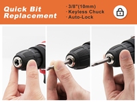 Vente en gros d'usine d'outils et d'équipements de menuiserie, perceuses électriques sans fil à double vitesse