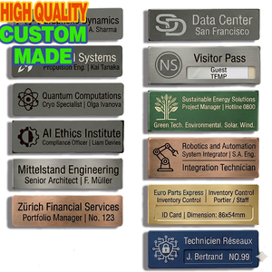Badge Professionale Personalizzato in Metallo con Forte Magnete, Targhetta per Personale di Ospedali, Studi Dentistici, Hotel, Targhetta Identificativa per Dipendenti USA - Product Image 1