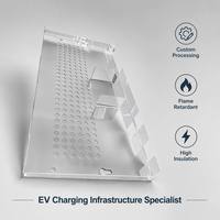 Nouvelle boîtier de protection en polycarbonate gravé par CNC de précision, transparent, haute résistance aux chocs, avec trous de ventilation, certifié UL94