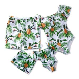 Traje de Baño de Una Pieza de Alta Calidad con Estampado de Hojas, MOQ 50, Bikini Familiar a Juego, Ropa de Playa para Fitness - Product Image 3