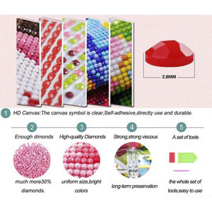 Support de peinture de mosaïque faite à la main, prix d'usine, personnalisé, gracieux femmes africaines 30x40 papillon elf 5D kit de peinture au diamant - Product Image 6