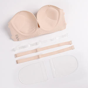 Xb170 Cốc Tay Dày Độn Thu Thập Ngay Lập Tức Vô Hình Liền Mạch <span class=keywords><strong>Strapless</strong></span> Backless Phụ Nữ Áo Ngực Cho Kích Thước Nhỏ - Product Image 1