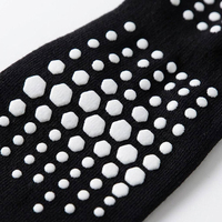 Chaussettes antidérapantes personnalisées pour femmes, en coton, pour Pilates, yoga, avec impression en silicone, antidérapantes, pour la danse, la remise en forme et l'entraînement