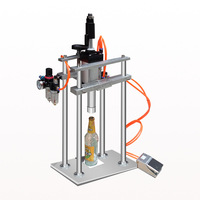 Machine de capsulage semi-automatique pour bouteilles de bière et de soda de brasserie, capsuleuse électrique pneumatique en plastique de qualité alimentaire
