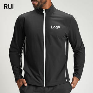 Chaqueta Deportiva Ligera para Hombre RUIQUWIN 2026, Talla Grande, con Rayas Laterales, Absorbe la Humedad, Secado Rápido, Ropa de Gimnasio y Fitness para Exteriores - Product Image 1