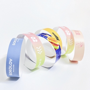 Bracelets en papier jetables personnalisables pour les lieux <span class=keywords><strong>de</strong></span> divertissement Nouveaux billets <span class=keywords><strong>de</strong></span> parc avec matériaux importés Bracelets promotionnels - Product Image 2
