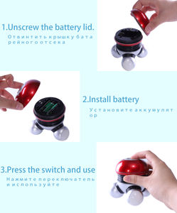 3aaa Electronic 3 Pierna Vibración Batería Mano Vibrador Mini Masajeador Corporal - Product Image 3