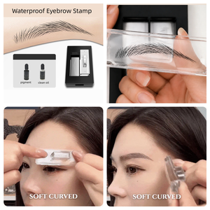 Kit de teinture pour sourcils imperméable avec <span class=keywords><strong>tampon</strong></span> de poudre pour un effet naturel parfait et une forme délicate - Product Image 6