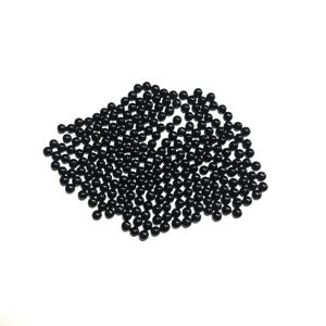 Piedras preciosas sueltas con certificación IGI de 3mm y 4mm de grado AAA al por mayor, ónix negro Natural, cabujón liso, piedras con espalda plana de forma calibrada - Product Image 4