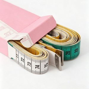 เทปวัดตัว PVC แบบนิ่ม 1.5 ม. กล่องสีสันสดใส อุปกรณ์วัดตัวสำหรับงานตัดเย็บ พกพาสะดวก อุปกรณ์งานหนัง - Product Image 2